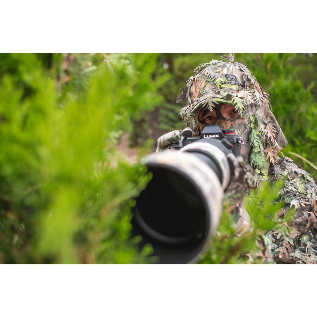2-in-1 Leafy Cap + Face Mask in Mossy Oak & Realtree Camo (Adjustable, OSFM) by QuikCamo