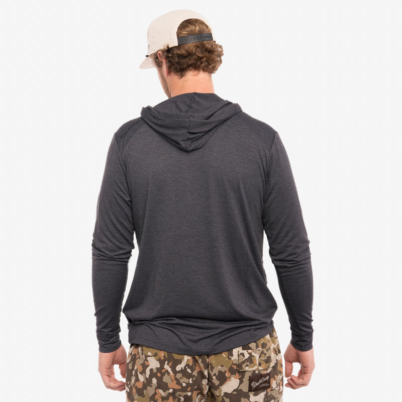 Lightweight Bamboo Hoodie Charcoal | Mallard Bay X Duck Camp