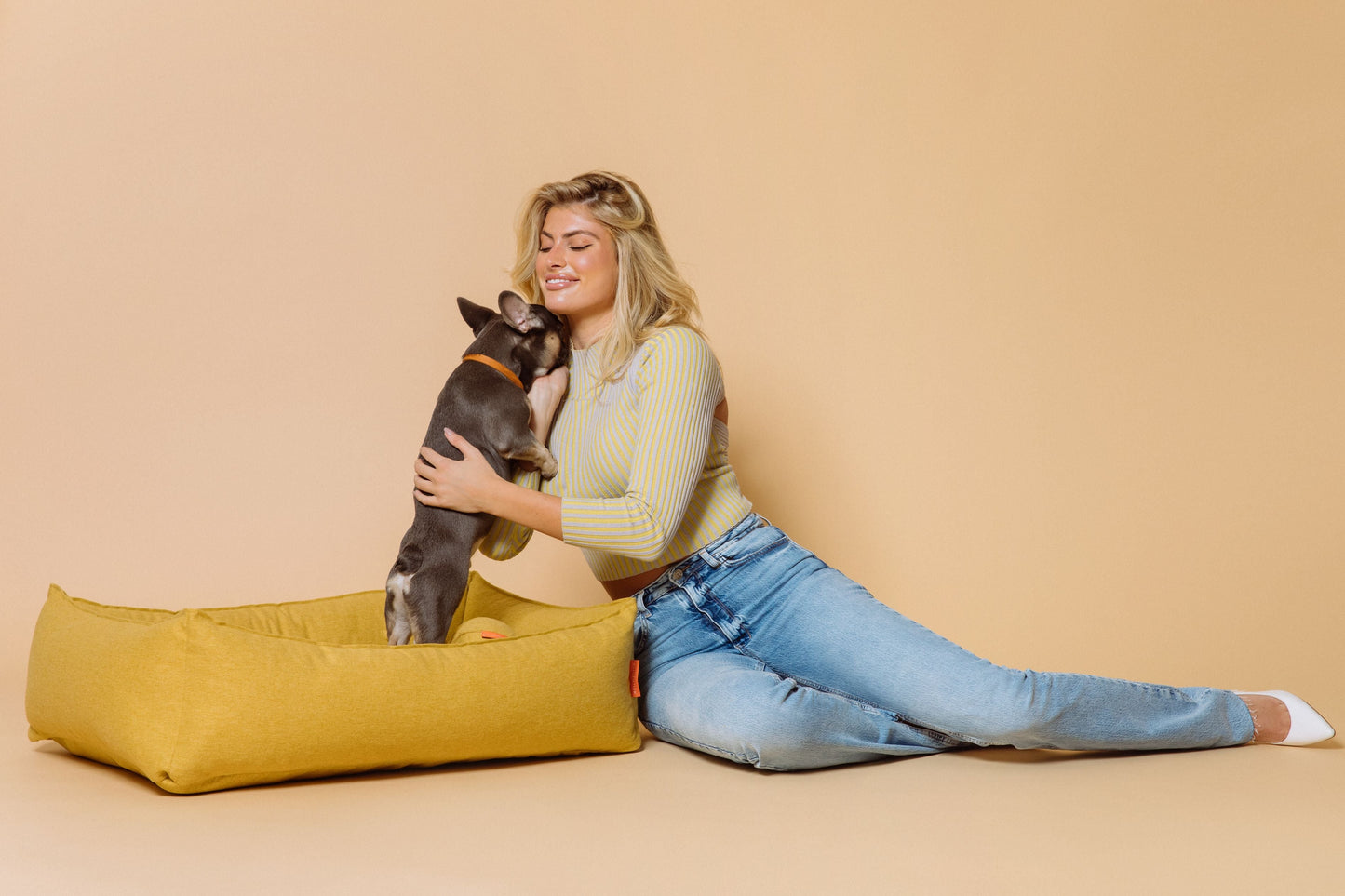Alpine Dog Bed - Mustard by Molly And Stitch US