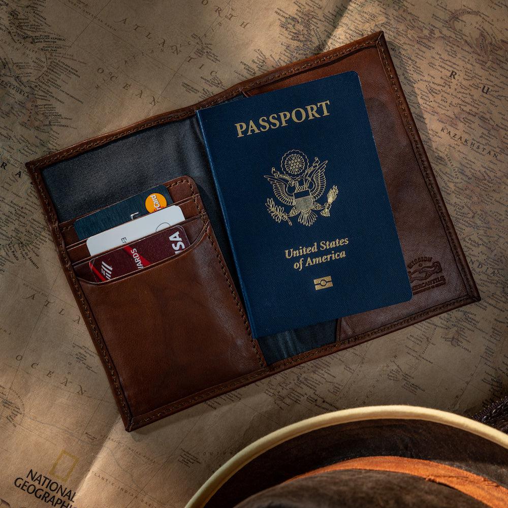 Benjamin Leather Passport Wallet by Mission Mercantile Leather Goods