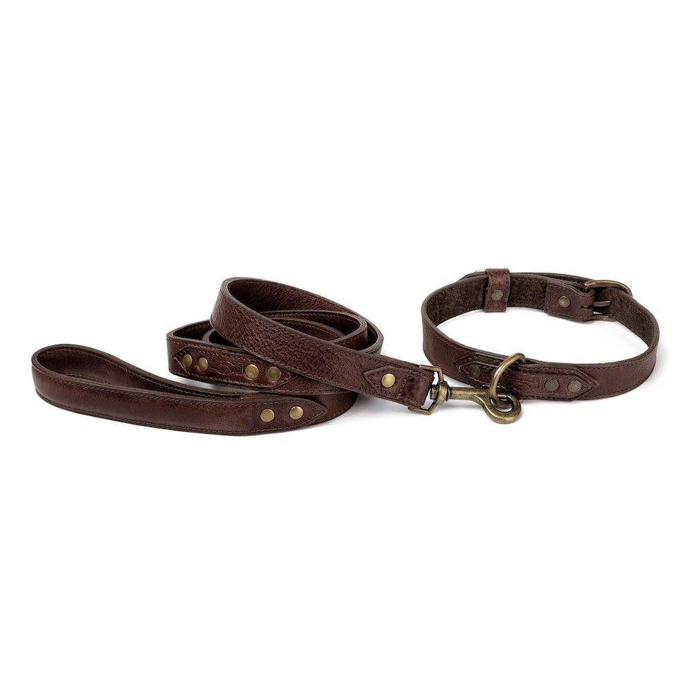 Campaign Leather Dog Leash by Mission Mercantile Leather Goods