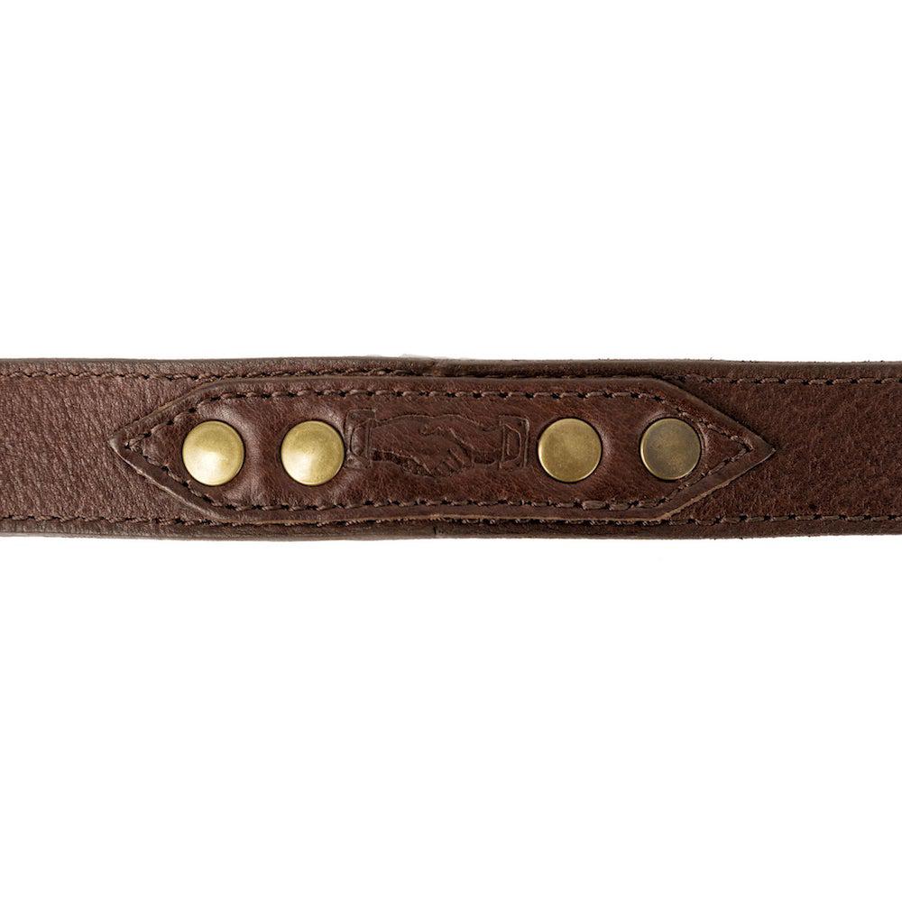 Campaign Leather Dog Leash by Mission Mercantile Leather Goods