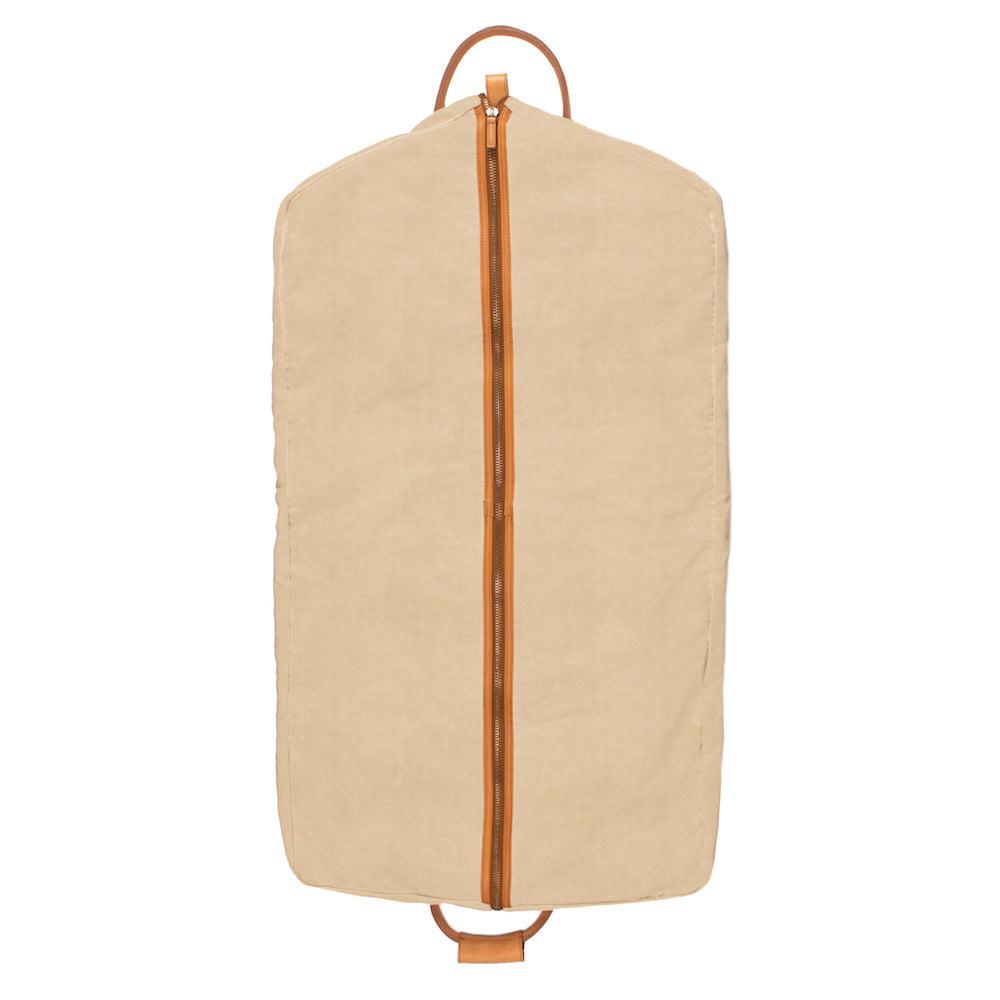 Campaign Waxed Canvas Garment Bag by Mission Mercantile Leather Goods