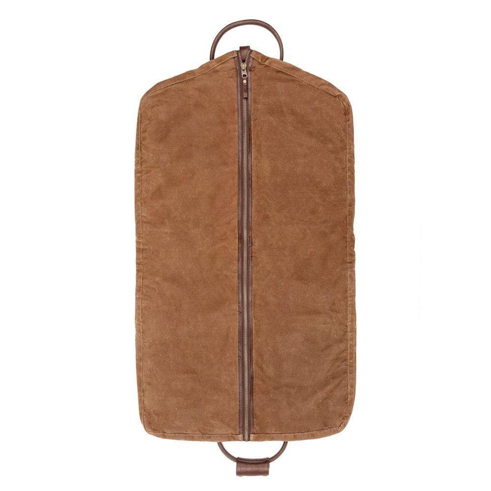 Campaign Waxed Canvas Garment Bag by Mission Mercantile Leather Goods