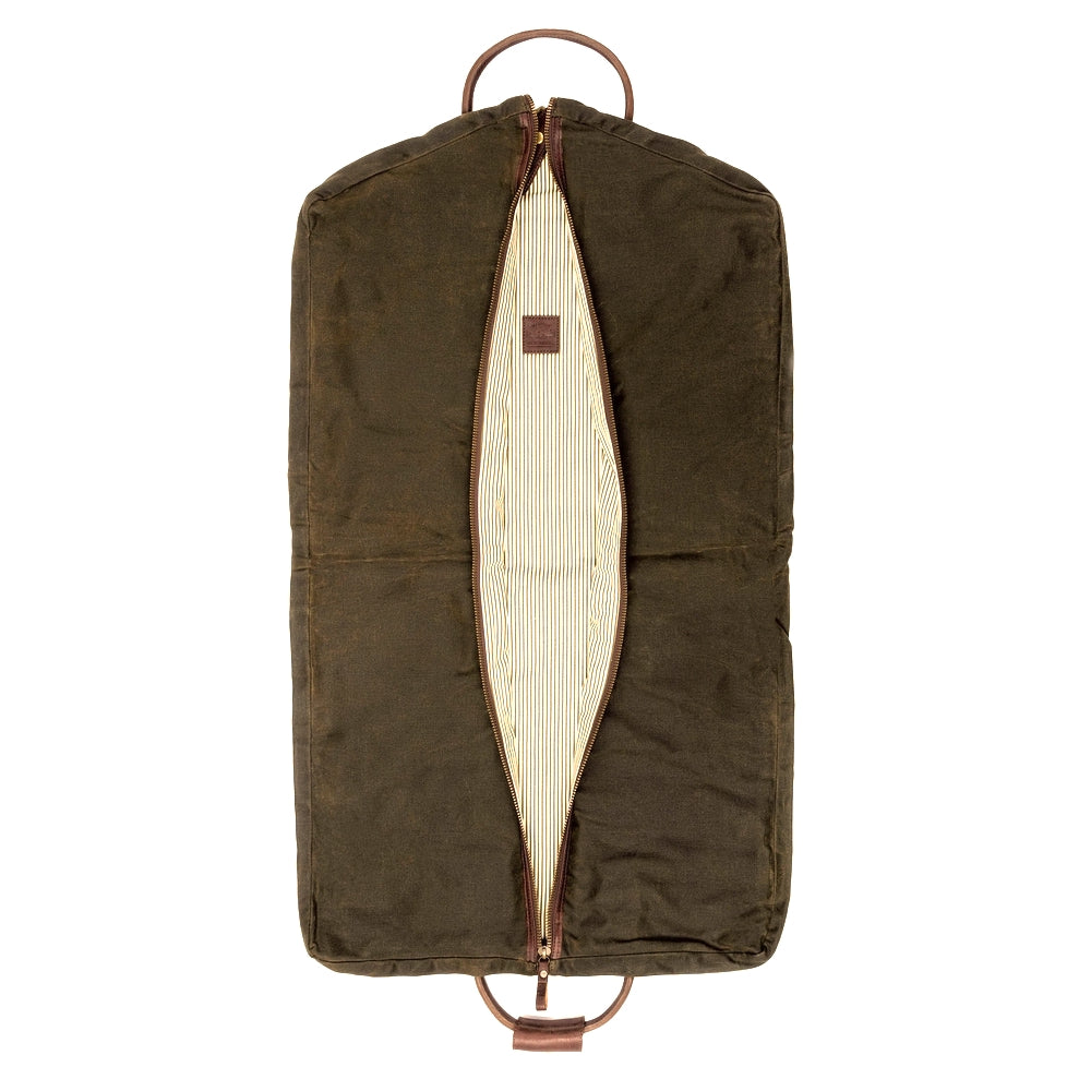 Campaign Waxed Canvas Garment Bag by Mission Mercantile Leather Goods