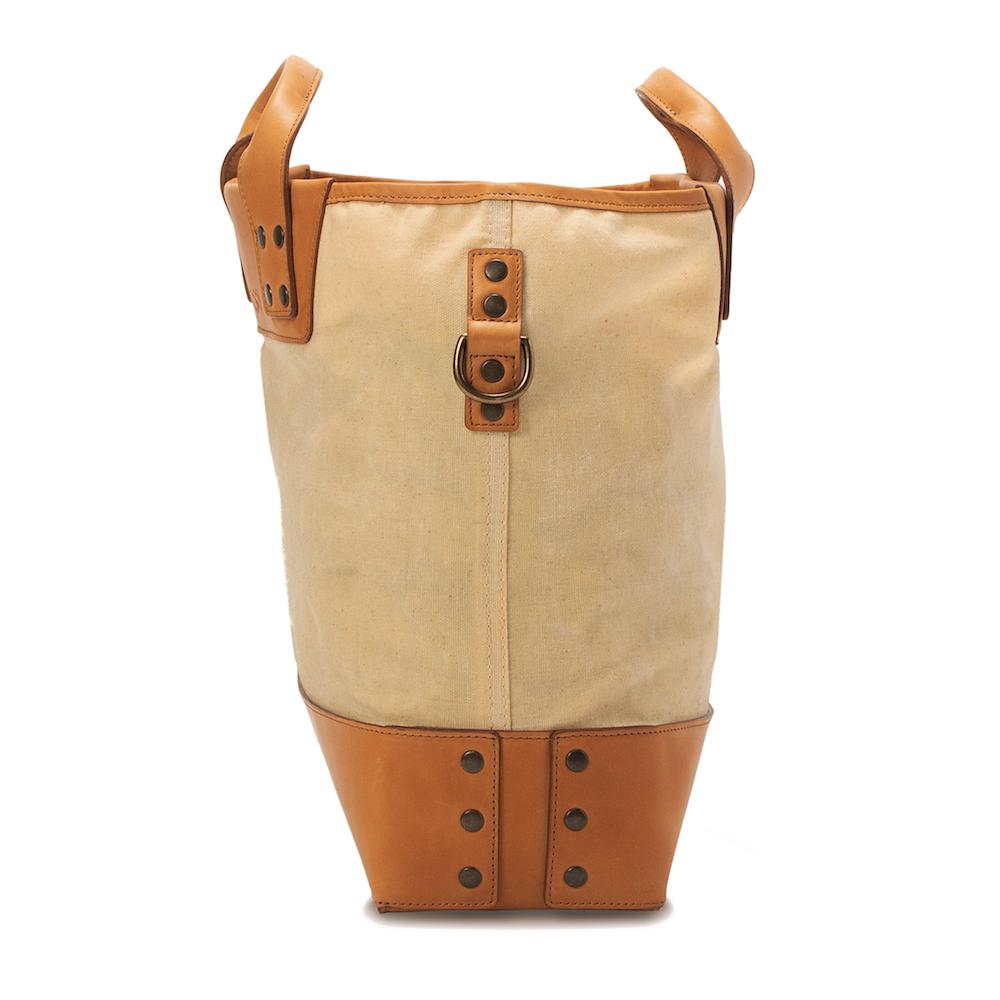 Heritage Waxed Canvas Medium Ice Block Tote Bag by Mission Mercantile Leather Goods