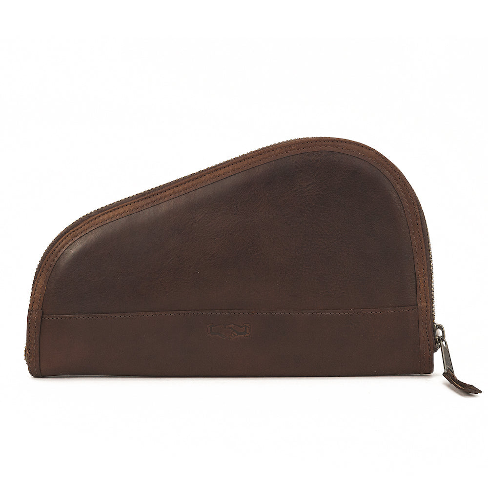 White Wing Leather Hunting Pistol Case by Mission Mercantile Leather Goods