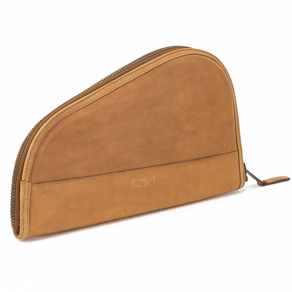White Wing Leather Hunting Pistol Case by Mission Mercantile Leather Goods