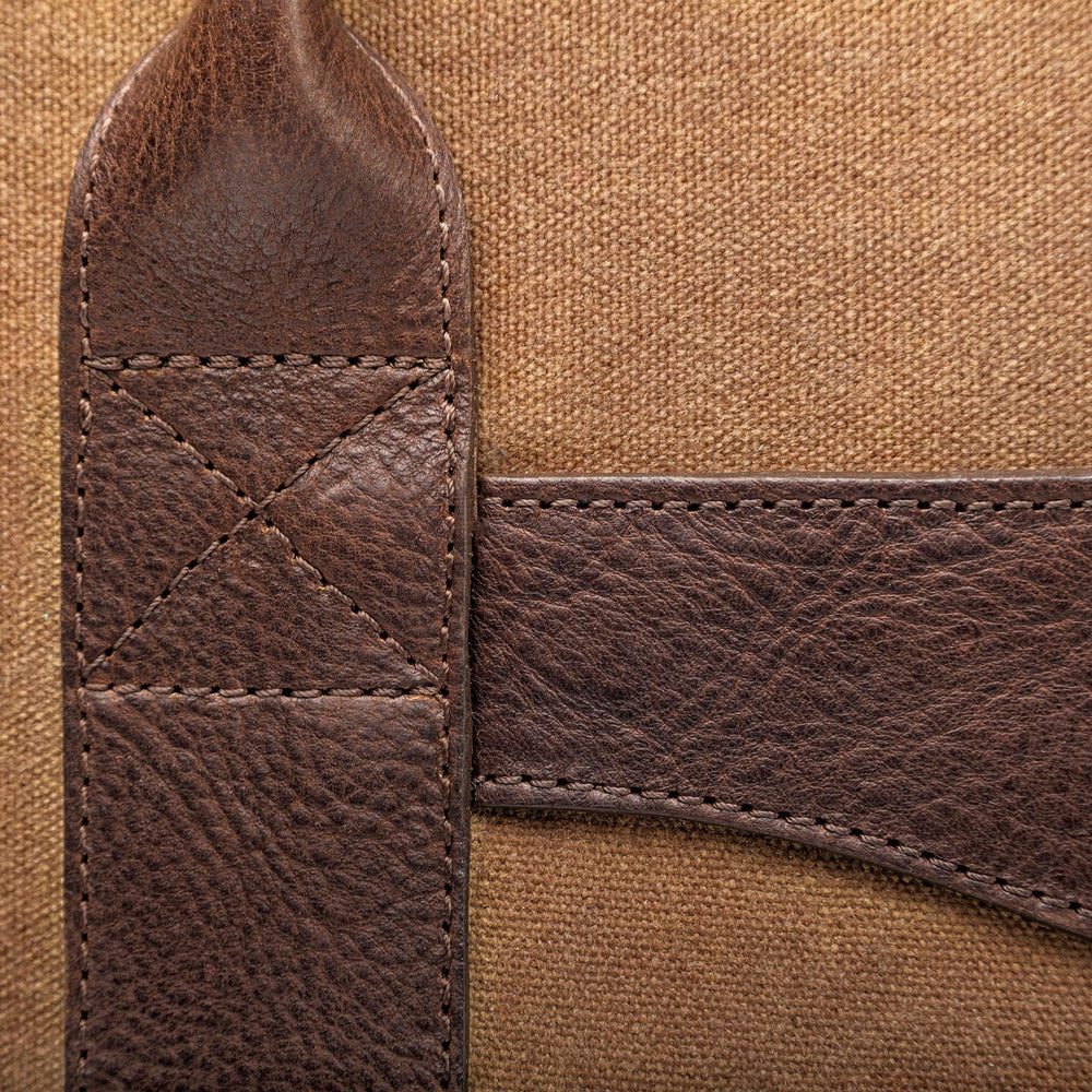 White Wing Waxed Canvas Cooler by Mission Mercantile Leather Goods