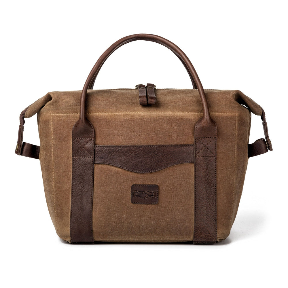 White Wing Waxed Canvas Cooler by Mission Mercantile Leather Goods