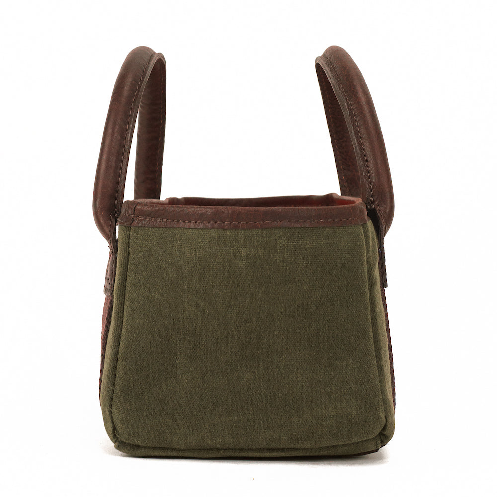 White Wing Waxed Canvas Hunting Four Box Shell Carrier by Mission Mercantile Leather Goods
