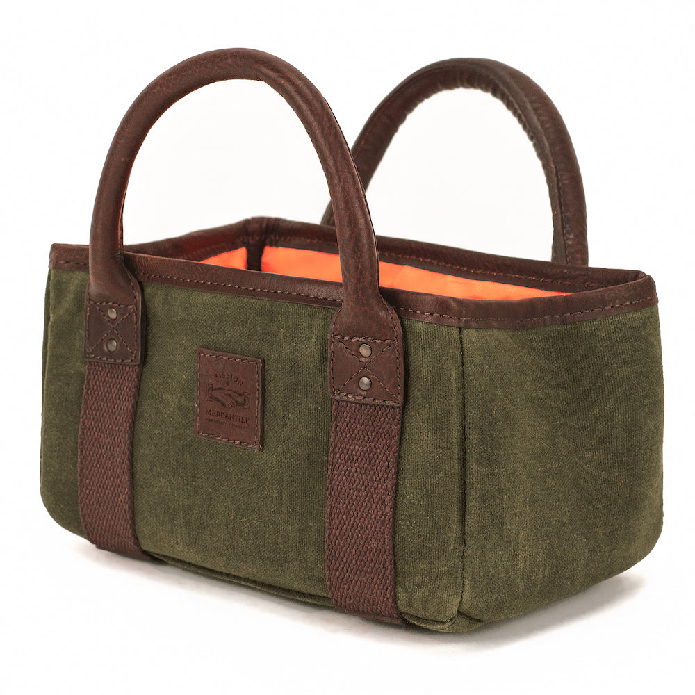 White Wing Waxed Canvas Hunting Four Box Shell Carrier by Mission Mercantile Leather Goods