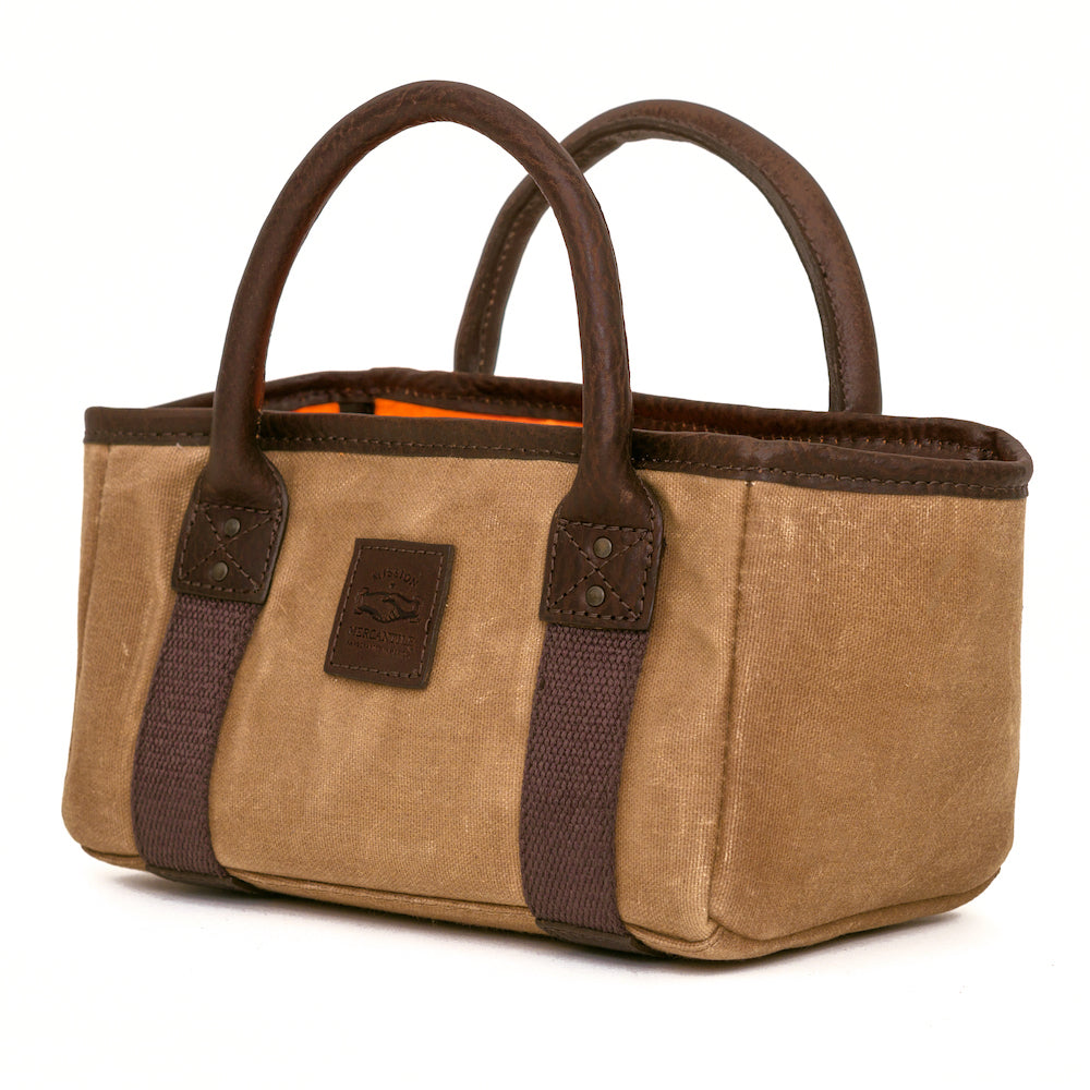 White Wing Waxed Canvas Hunting Four Box Shell Carrier by Mission Mercantile Leather Goods