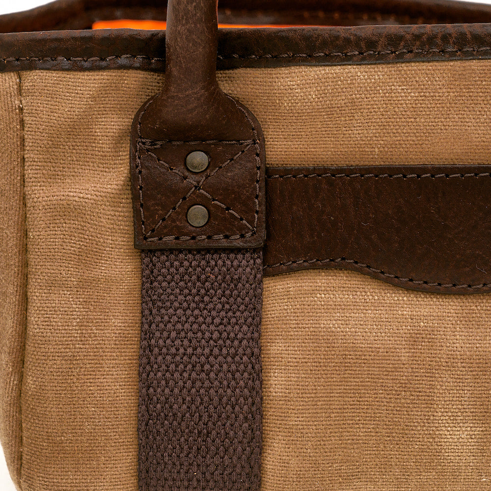 White Wing Waxed Canvas Hunting Four Box Shell Carrier by Mission Mercantile Leather Goods