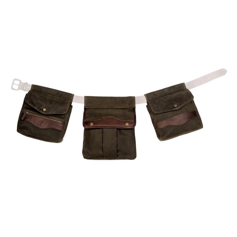 White Wing Waxed Canvas Hunting Game Bag Set by Mission Mercantile Leather Goods
