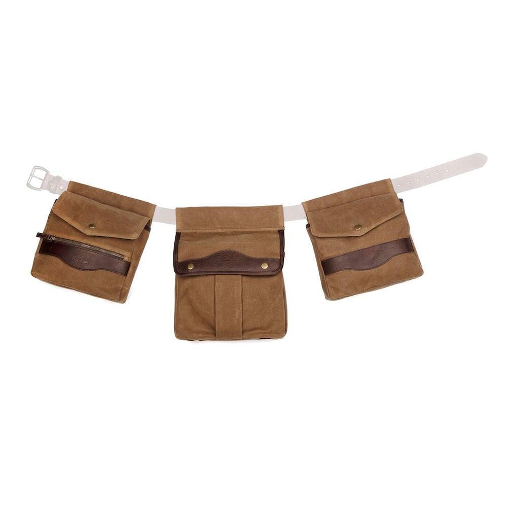 White Wing Waxed Canvas Hunting Game Bag Set by Mission Mercantile Leather Goods