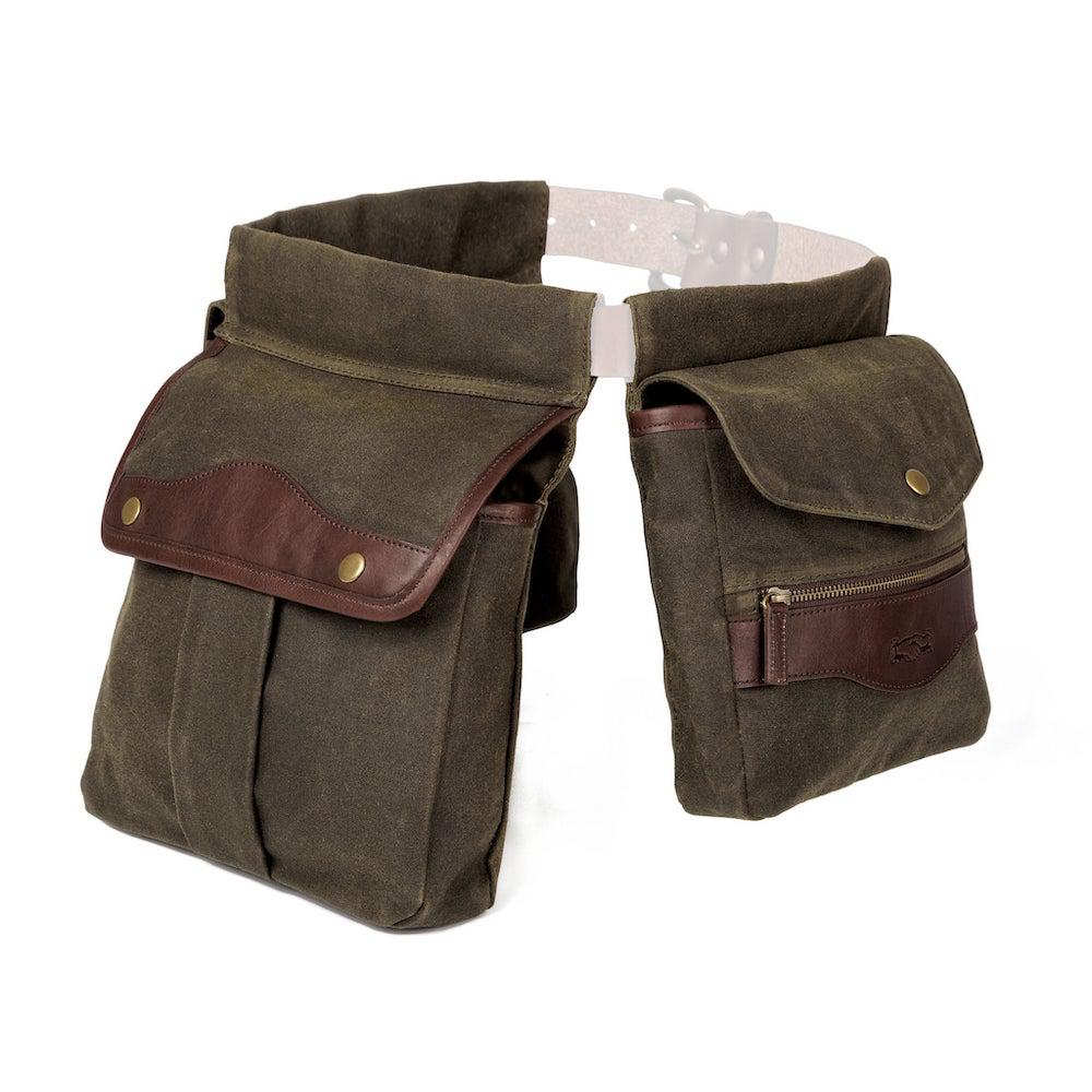 White Wing Waxed Canvas Hunting Game Bag Set by Mission Mercantile Leather Goods