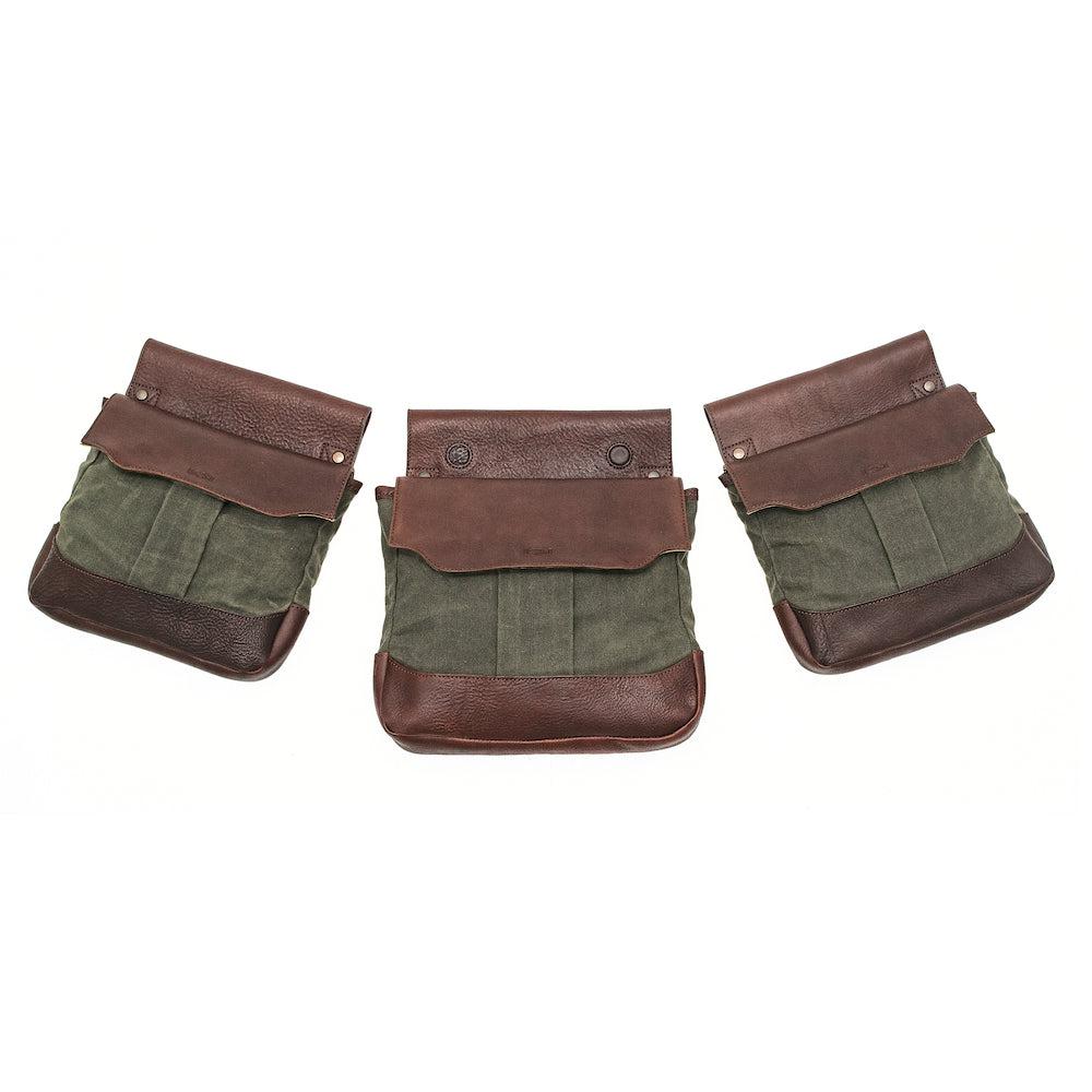 White Wing Waxed Canvas Hunting Heritage Bird Bag Set by Mission Mercantile Leather Goods