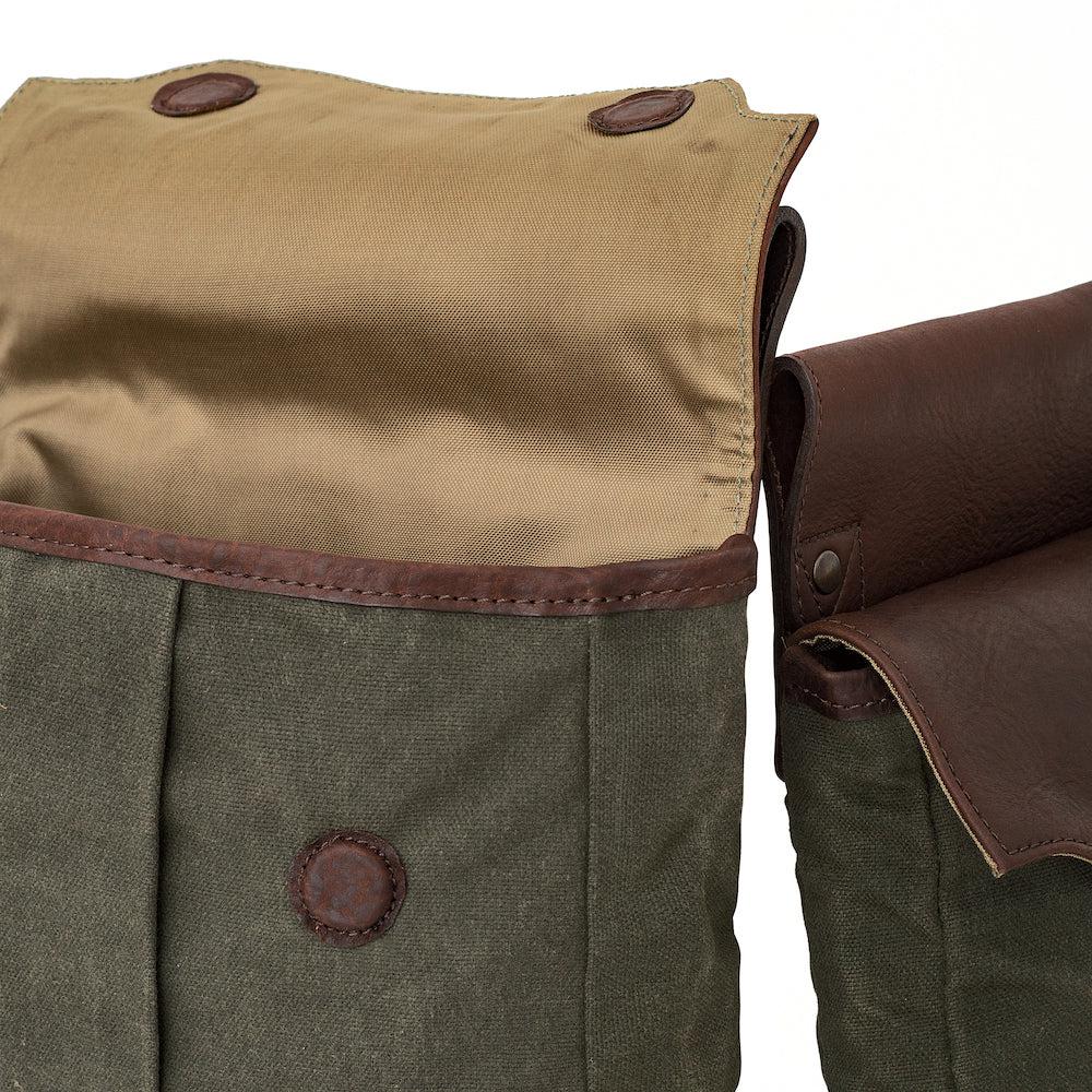 White Wing Waxed Canvas Hunting Heritage Bird Bag Set by Mission Mercantile Leather Goods