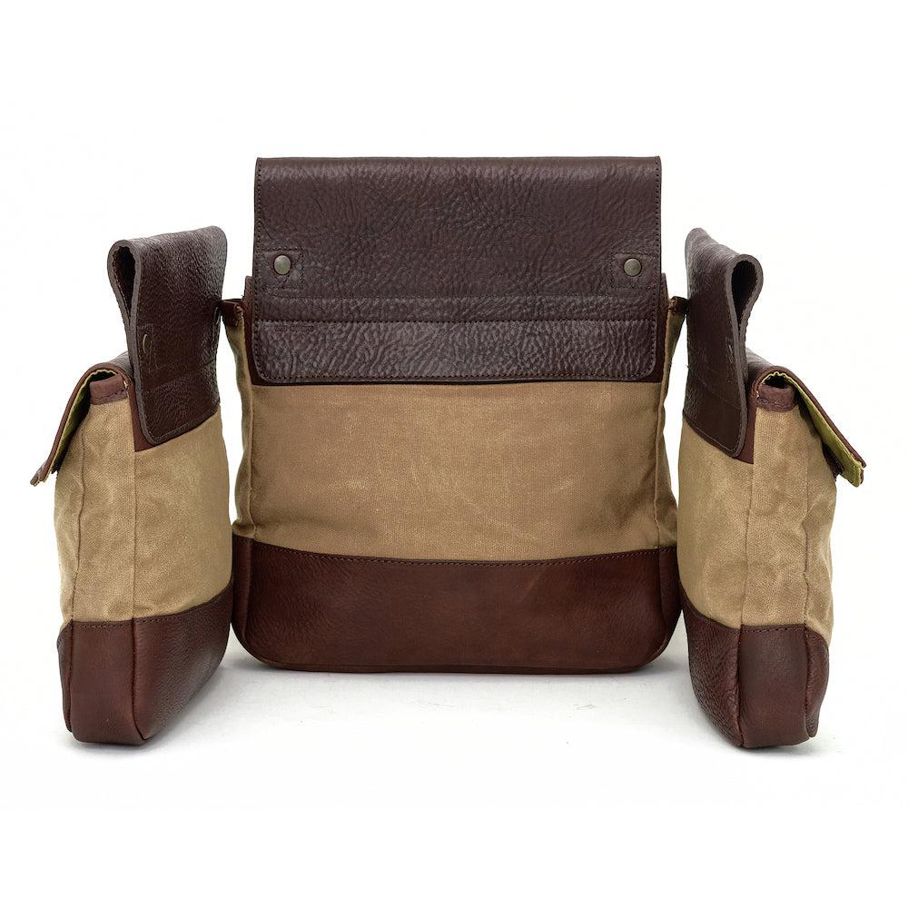 White Wing Waxed Canvas Hunting Heritage Bird Bag Set by Mission Mercantile Leather Goods