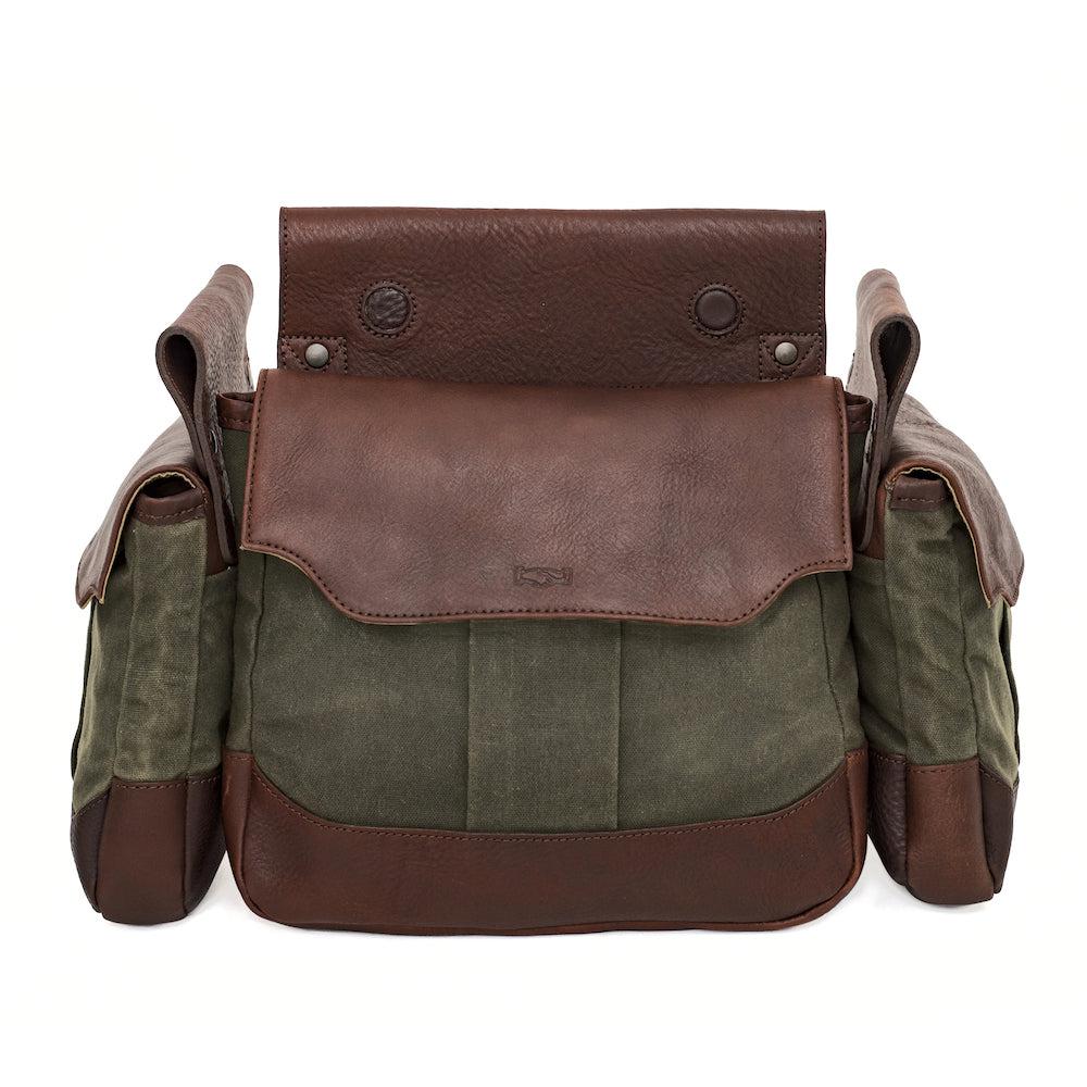 White Wing Waxed Canvas Hunting Heritage Bird Bag Set by Mission Mercantile Leather Goods