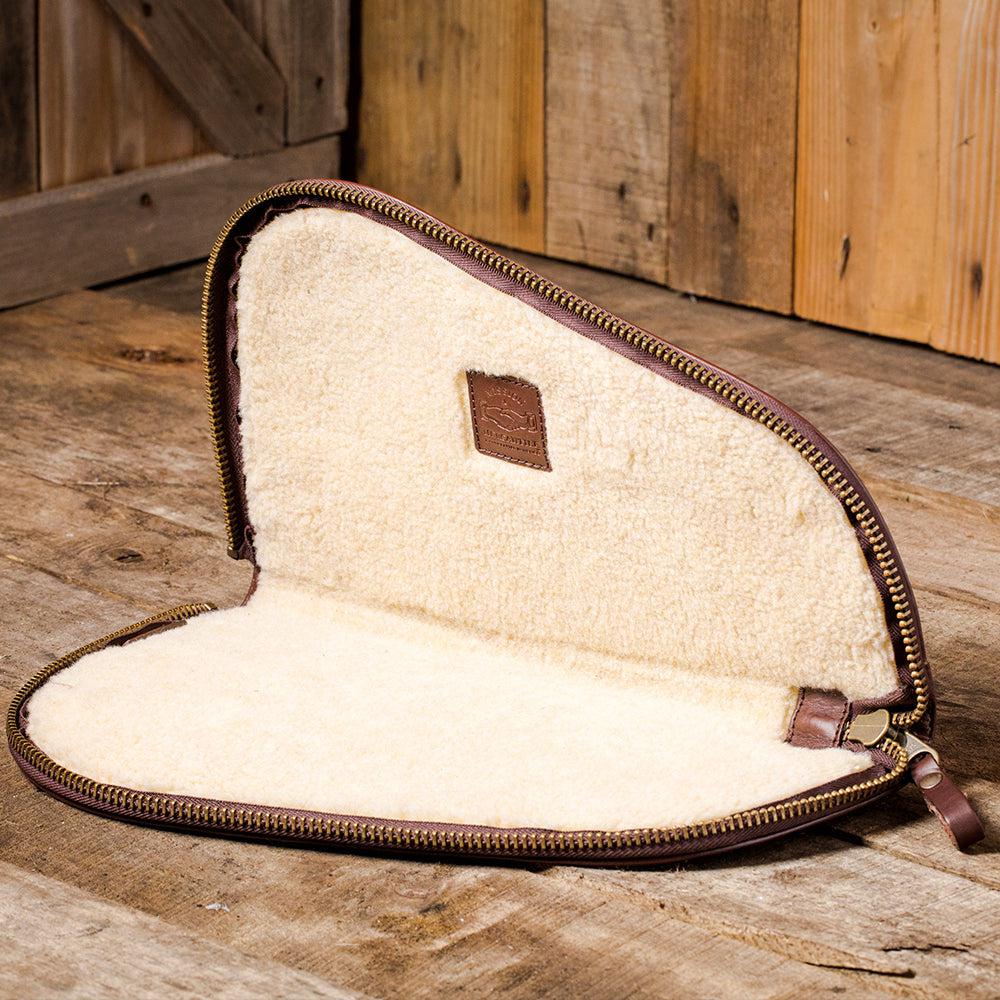 White Wing Waxed Canvas Hunting Pistol Case by Mission Mercantile Leather Goods