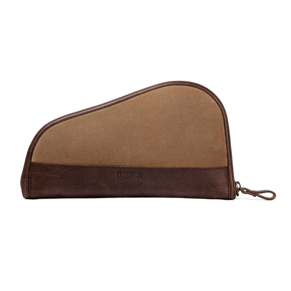 White Wing Waxed Canvas Hunting Pistol Case by Mission Mercantile Leather Goods