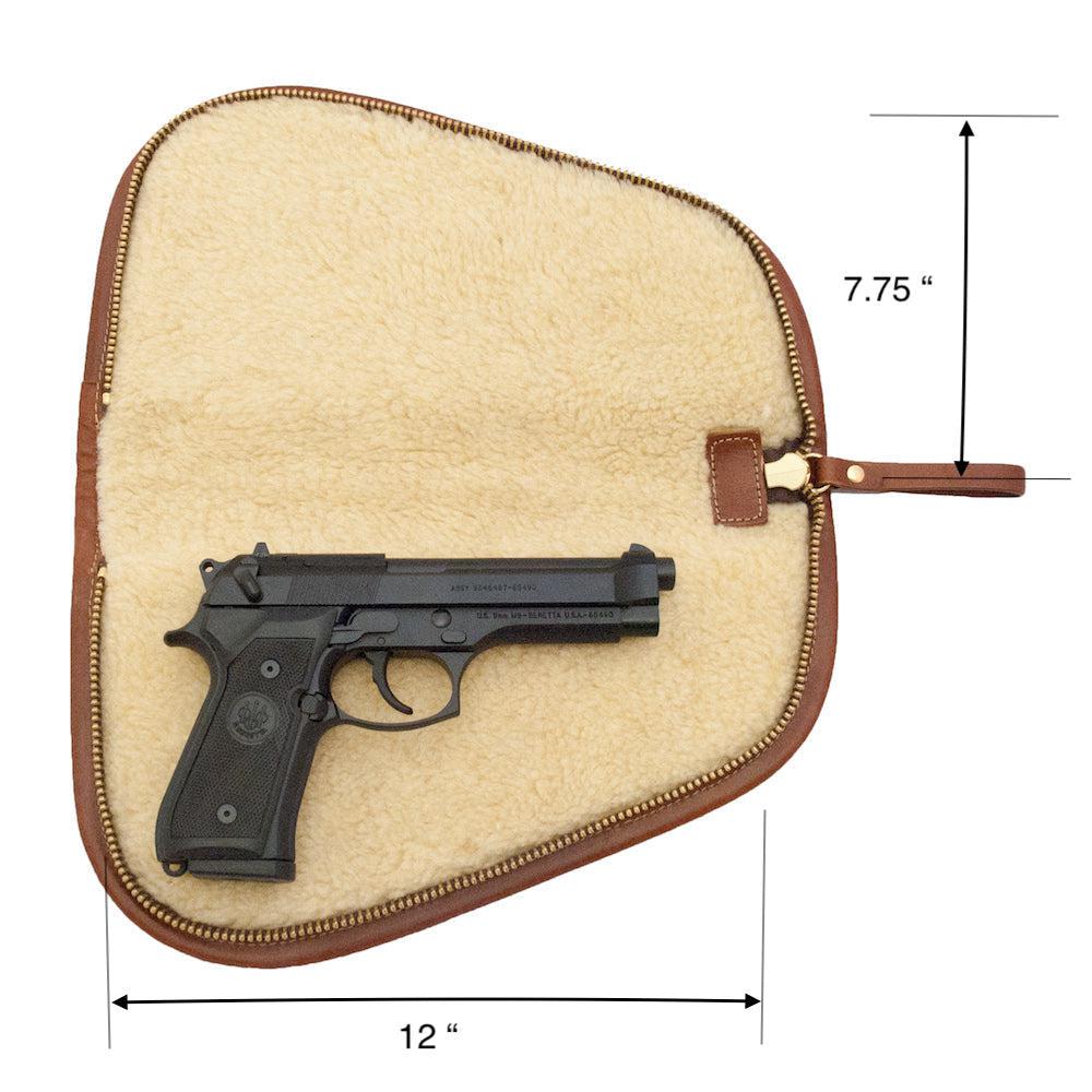 White Wing Waxed Canvas Hunting Pistol Case by Mission Mercantile Leather Goods