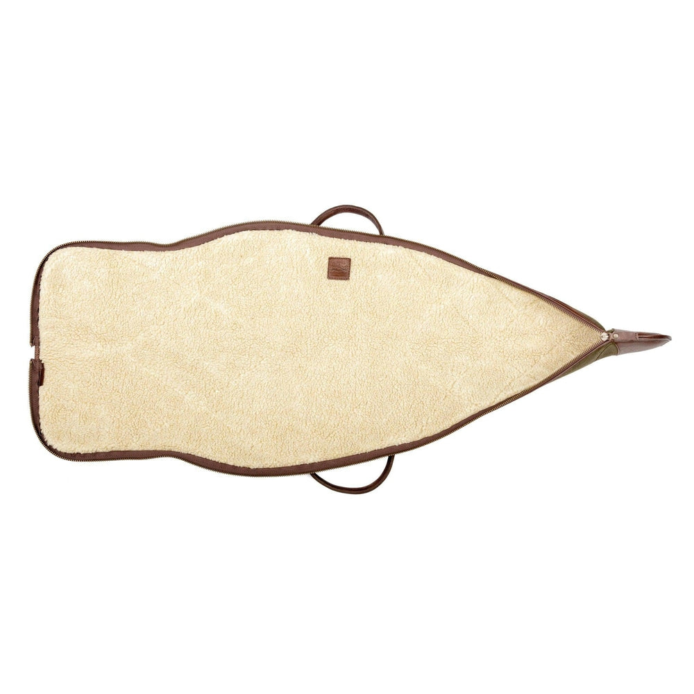 White Wing Waxed Canvas Hunting Rifle Case by Mission Mercantile Leather Goods