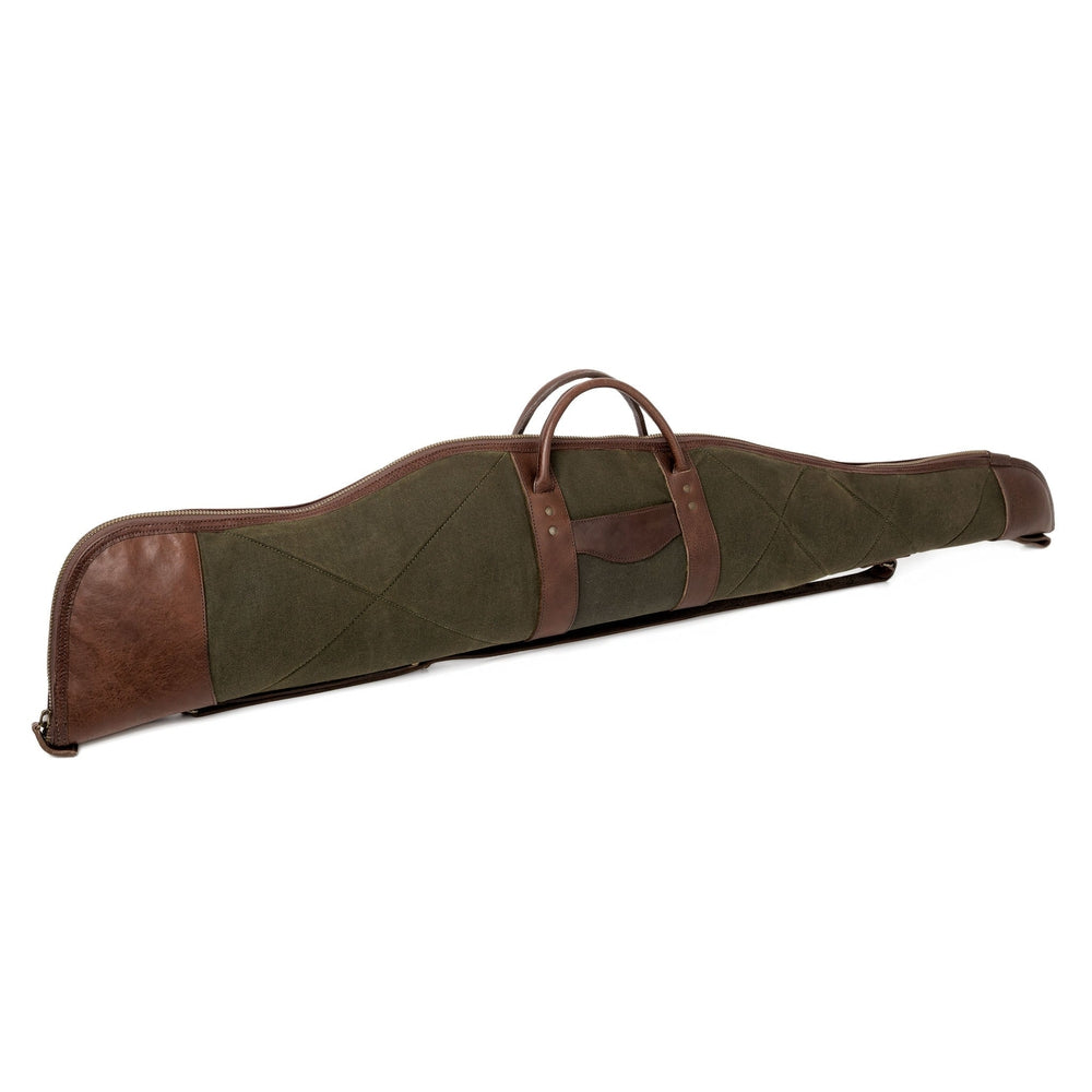 White Wing Waxed Canvas Hunting Rifle Case by Mission Mercantile Leather Goods