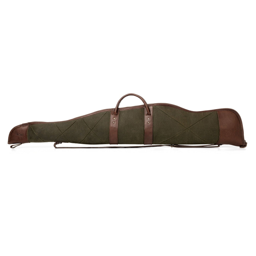 White Wing Waxed Canvas Hunting Rifle Case by Mission Mercantile Leather Goods