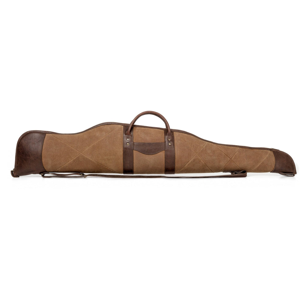 White Wing Waxed Canvas Hunting Rifle Case by Mission Mercantile Leather Goods