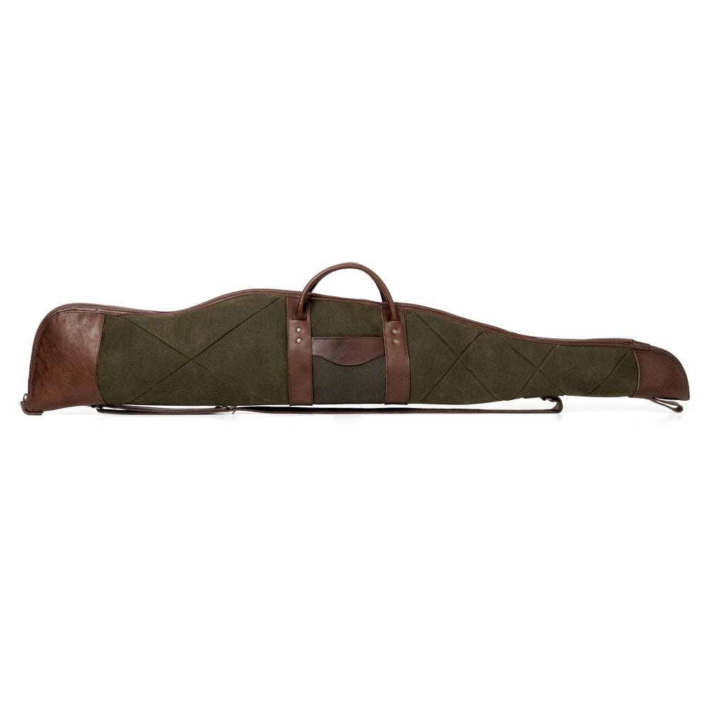 White Wing Waxed Canvas Hunting Rifle Case by Mission Mercantile Leather Goods