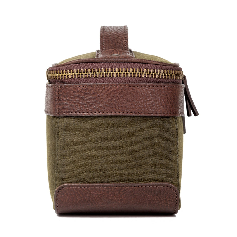 White Wing Waxed Canvas Hunting Shell Bag by Mission Mercantile Leather Goods