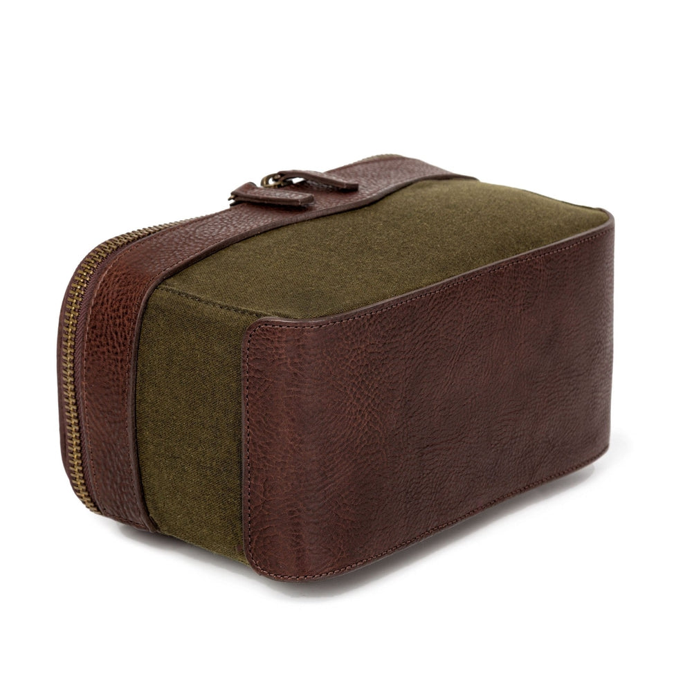 White Wing Waxed Canvas Hunting Shell Bag by Mission Mercantile Leather Goods