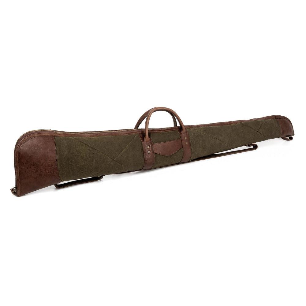 White Wing Waxed Canvas Hunting Shotgun Case by Mission Mercantile Leather Goods