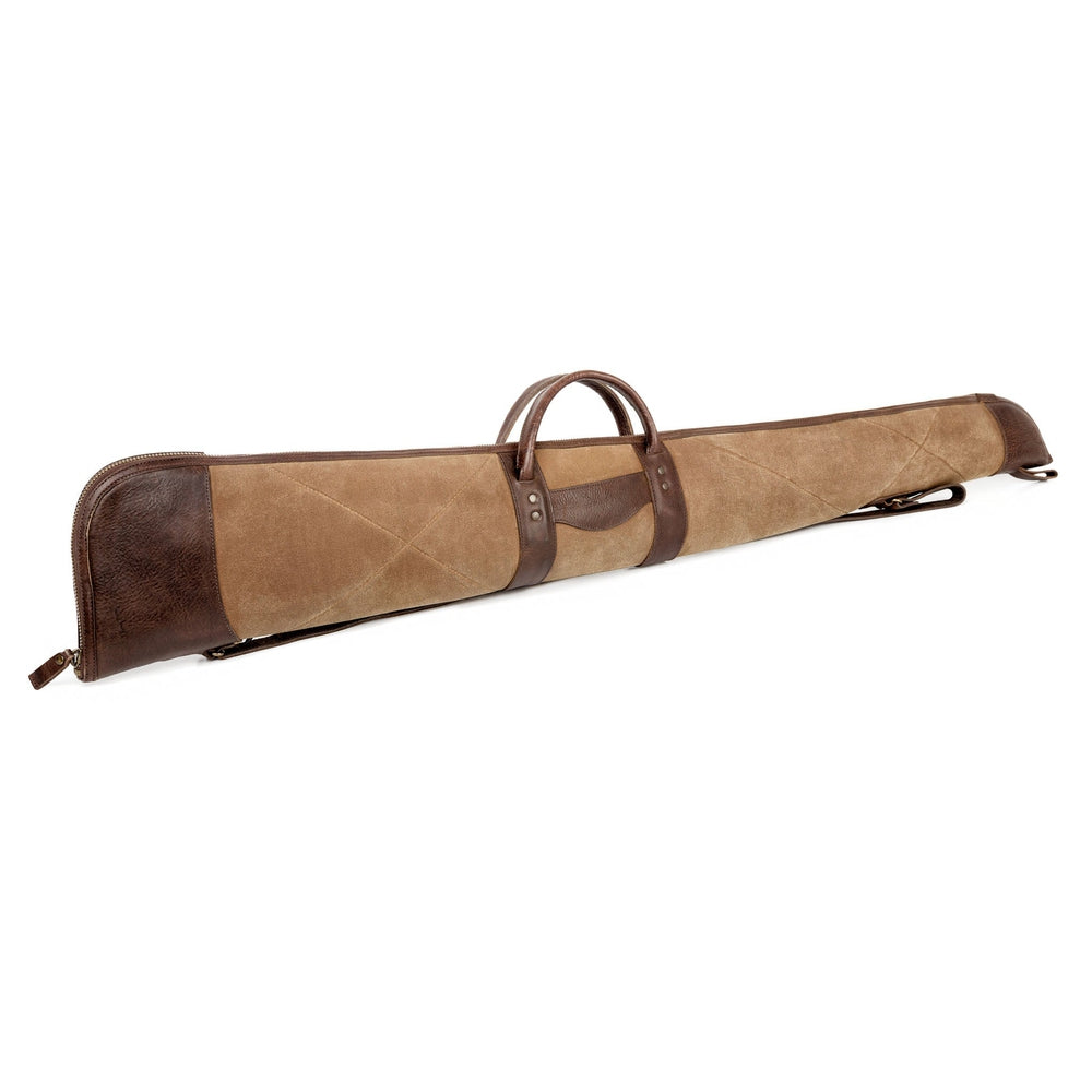White Wing Waxed Canvas Hunting Shotgun Case by Mission Mercantile Leather Goods