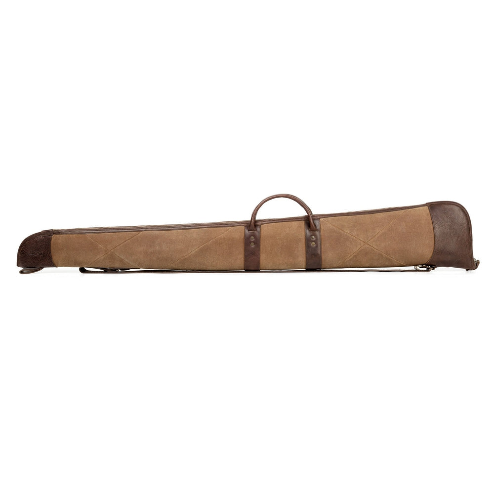 White Wing Waxed Canvas Hunting Shotgun Case by Mission Mercantile Leather Goods