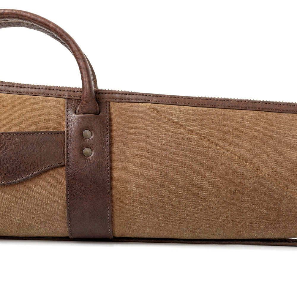 White Wing Waxed Canvas Hunting Shotgun Case by Mission Mercantile Leather Goods