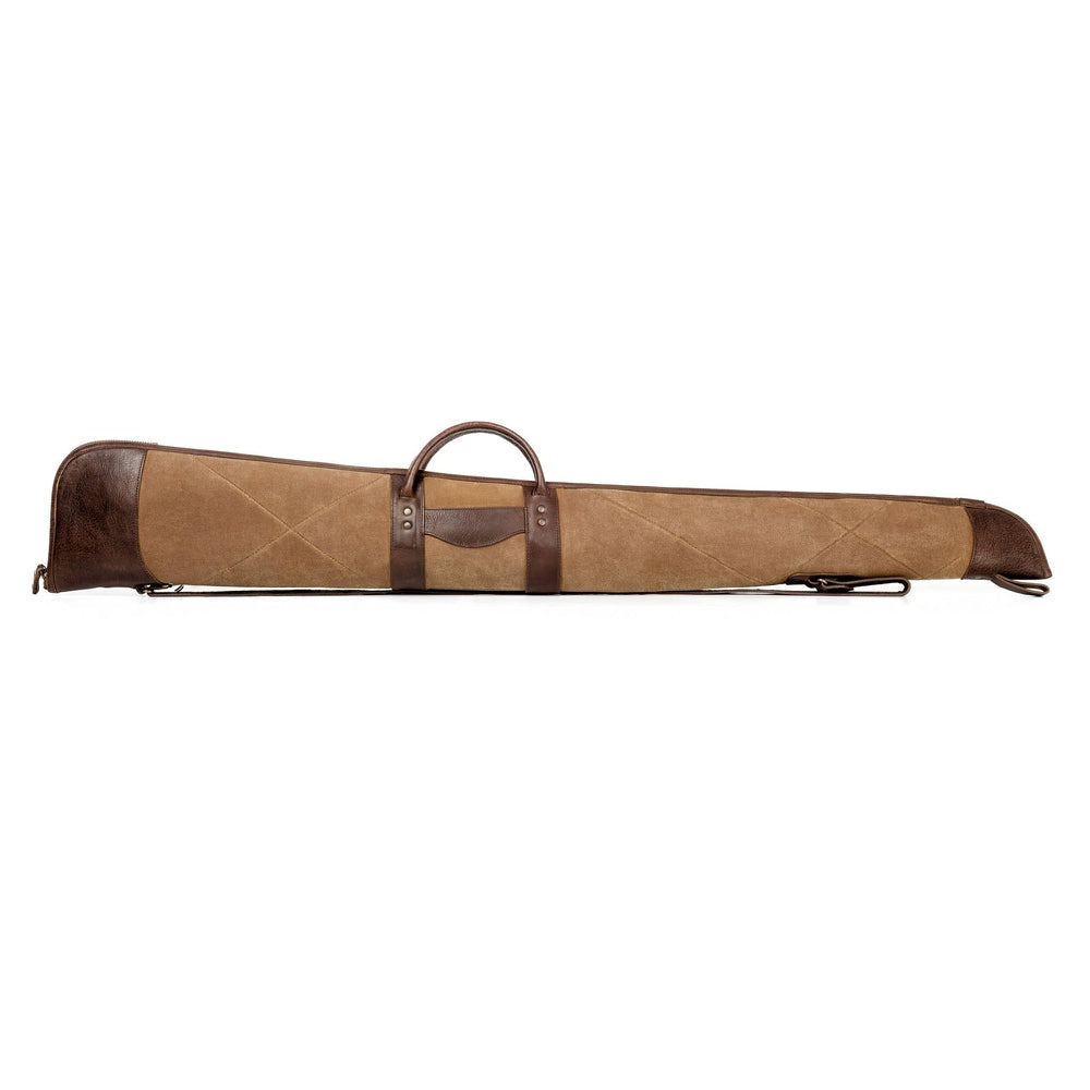 White Wing Waxed Canvas Hunting Shotgun Case by Mission Mercantile Leather Goods