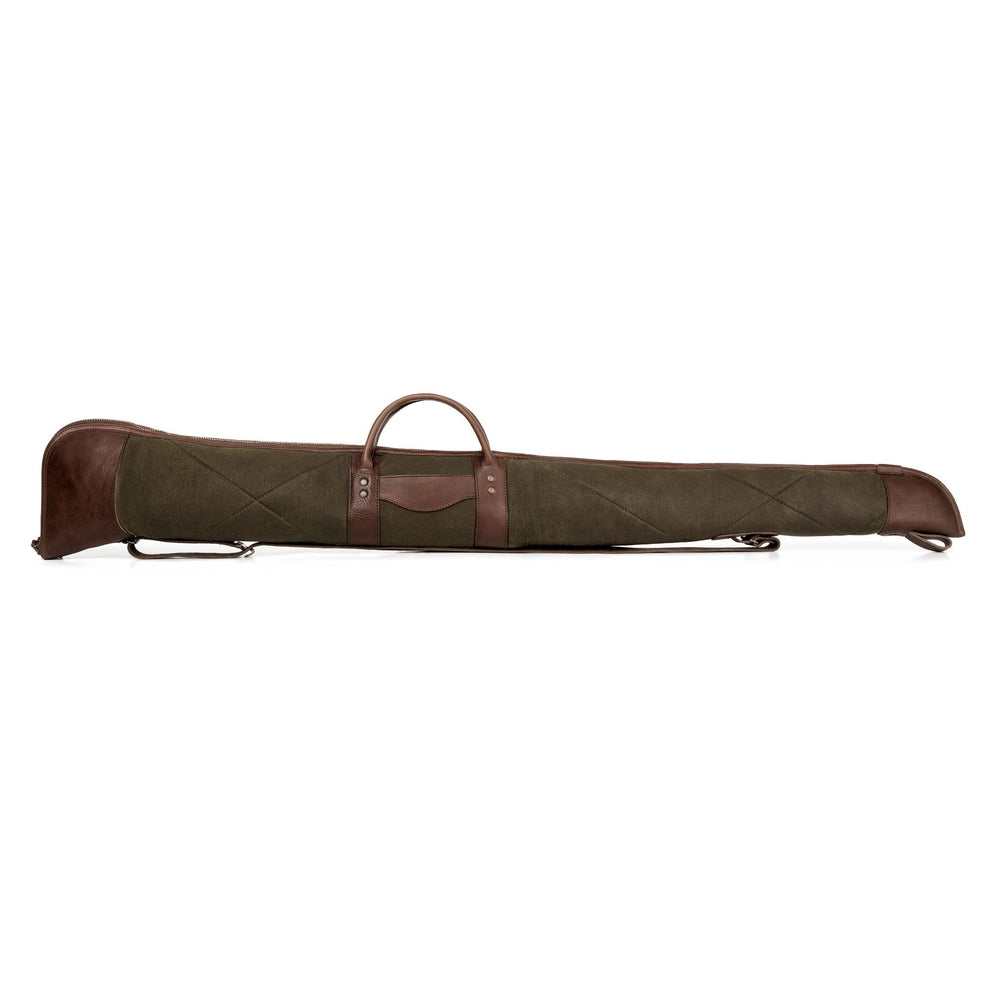 White Wing Waxed Canvas Hunting Shotgun Case by Mission Mercantile Leather Goods