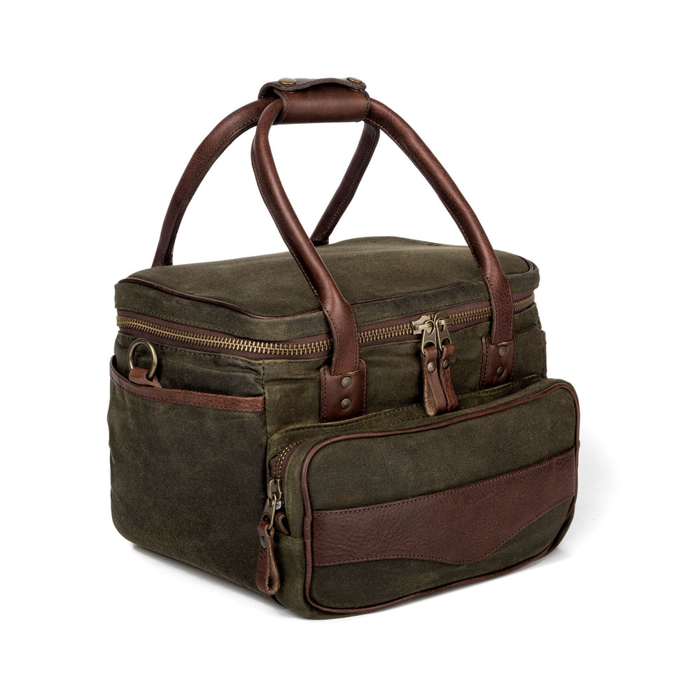 White Wing Waxed Canvas Scout Cooler by Mission Mercantile Leather Goods