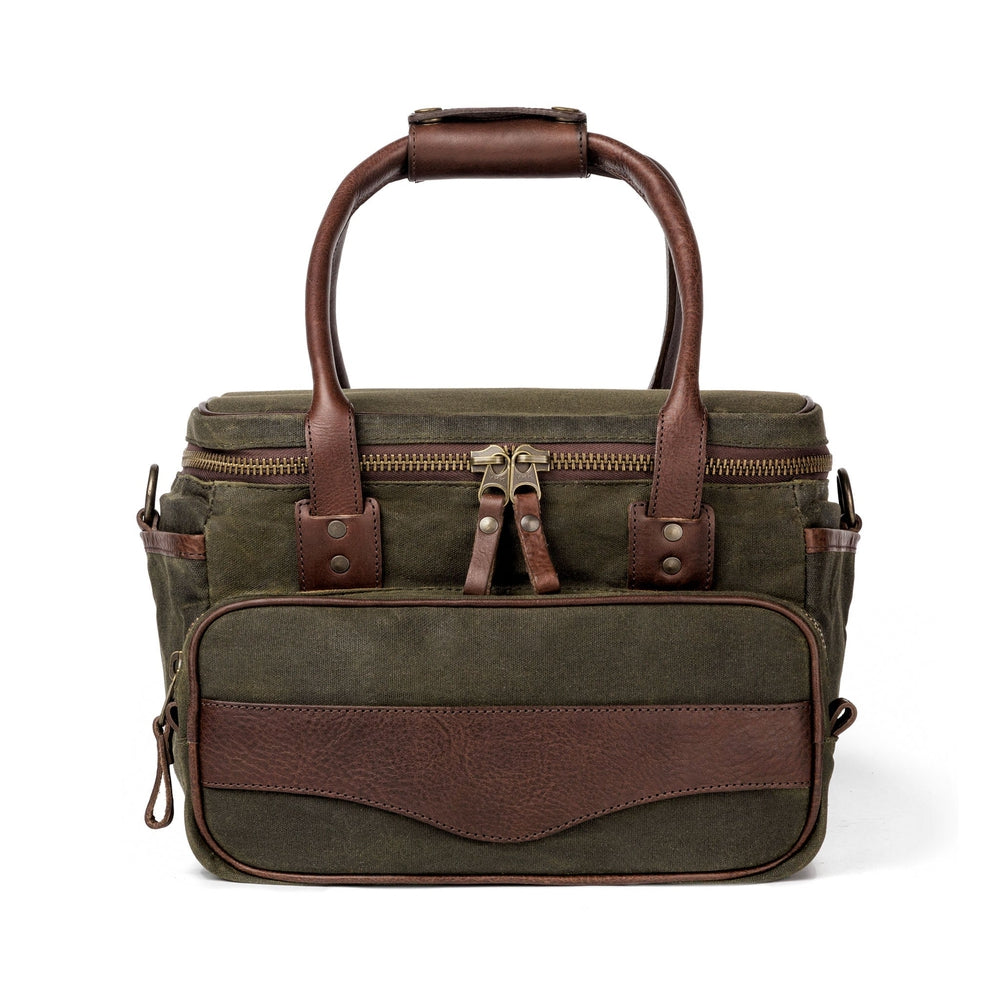 White Wing Waxed Canvas Scout Cooler by Mission Mercantile Leather Goods