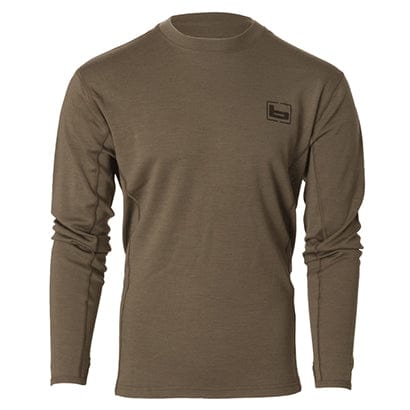 Banded Base Merino Wool Crew 230 Gram - Chocolate / Large by Texas Fowlers