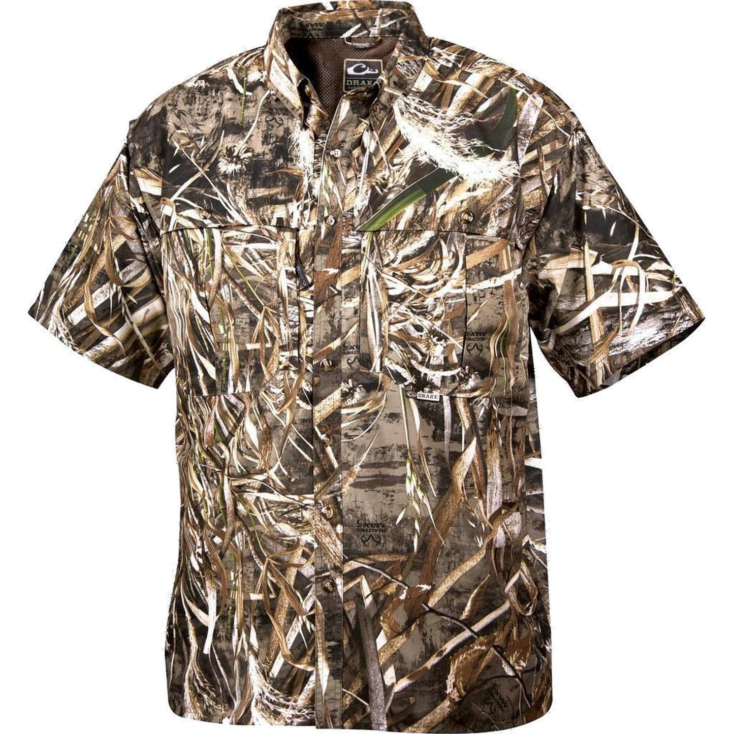 Drake Vented Wing Shooters Shirt Short Sleeve Camo by Texas Fowlers