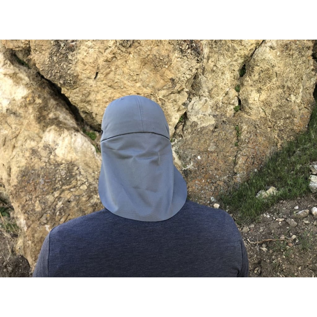 Gray Sun Shade Hats | UV Protection | UPF 45+ | CoolCore Fabric (Fitted) by QuikCamo