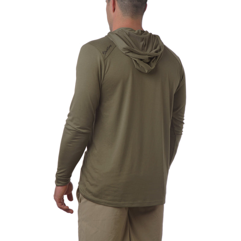 Lightweight Bamboo Hoodie River Rock Green | Mallard Bay X Duck Camp