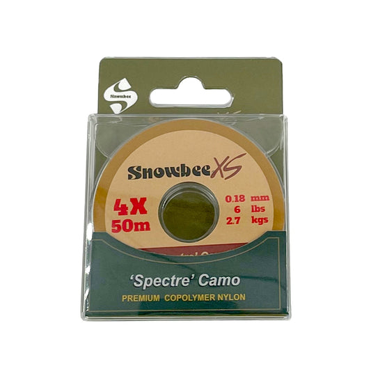 Camo Tippet “Spectre” Copolymer Nylon 50m by Snowbee USA