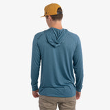 Lightweight Bamboo Hoodie Heathered Seanote | Mallard Bay X Duck Camp