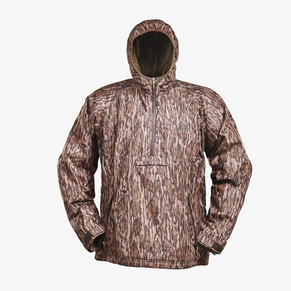 Waterproof 1 2 Zip Bog Hoodie Mens Mossy Oak Bottomland by